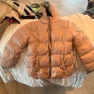 Michael Kors Blush Pink Puffer Jacket 7/8